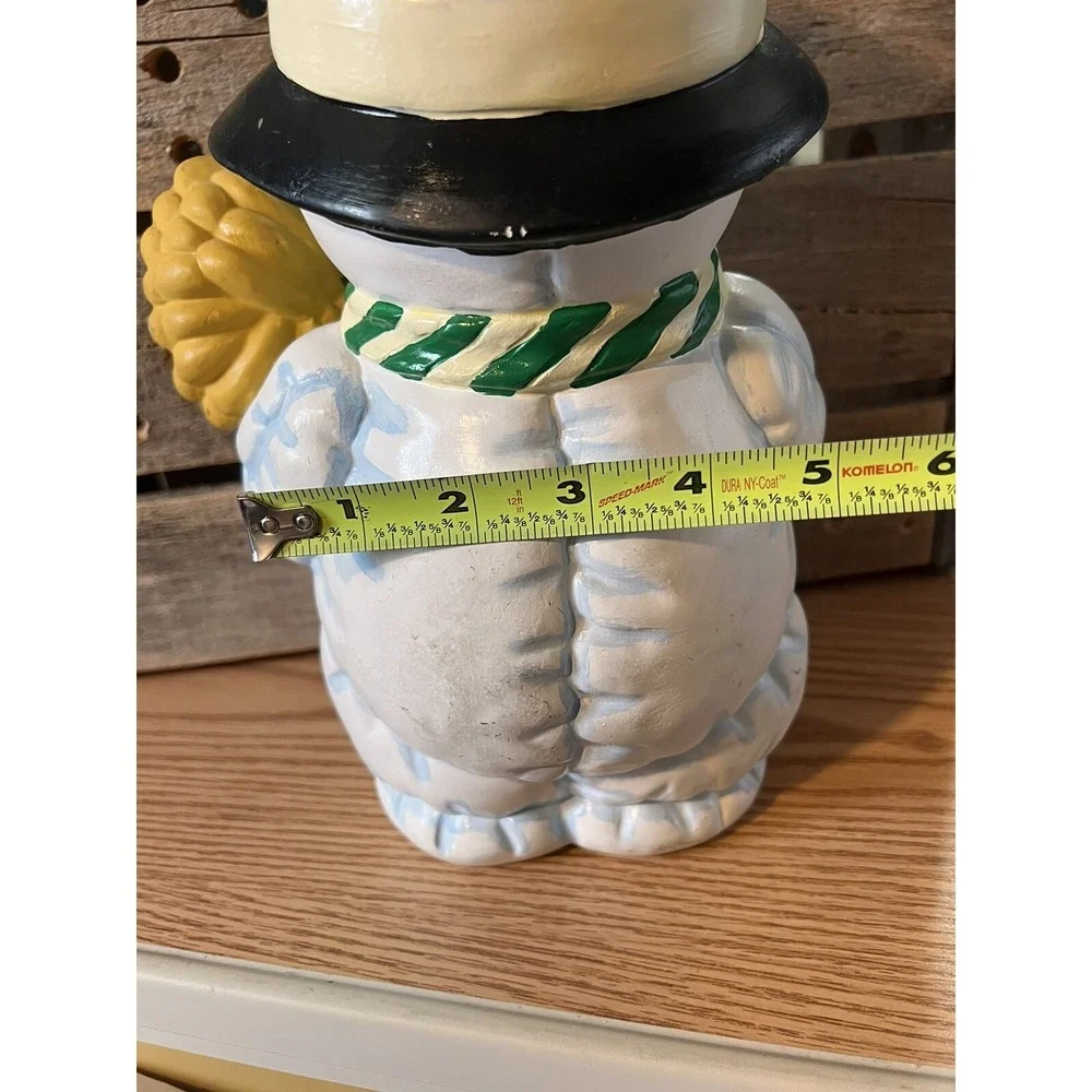 Hand Painted CERAMIC SNOWMAN‎ FIGURE 11.5